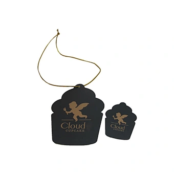 luxury custom gold stamping hang tags with logo Design fashion garment paper hang tag embossed clothing swing tag with string